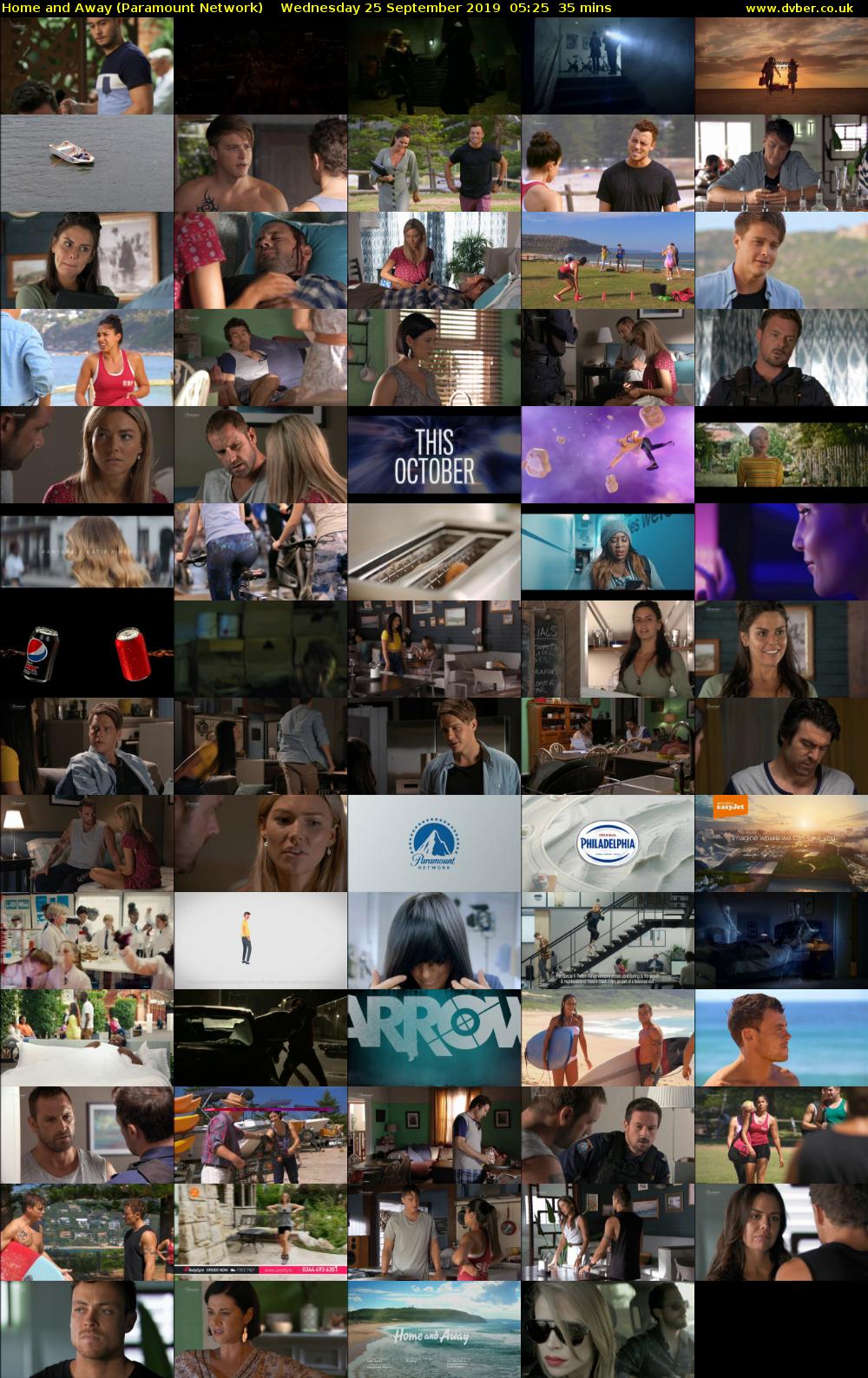 Home and Away (Paramount Network) Wednesday 25 September 2019 05:25 - 06:00