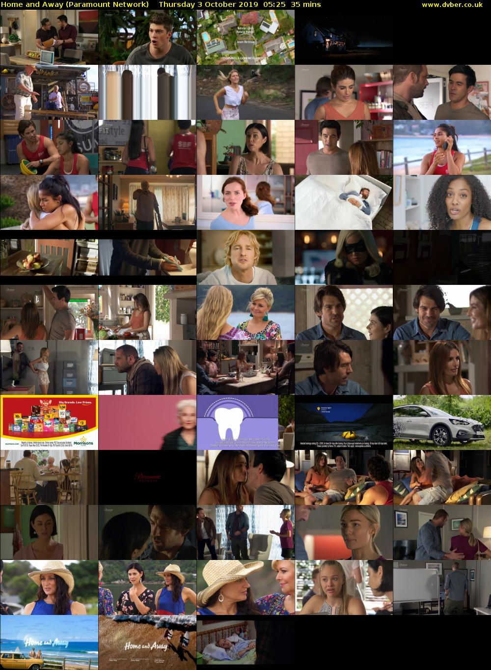 Home and Away (Paramount Network) Thursday 3 October 2019 05:25 - 06:00