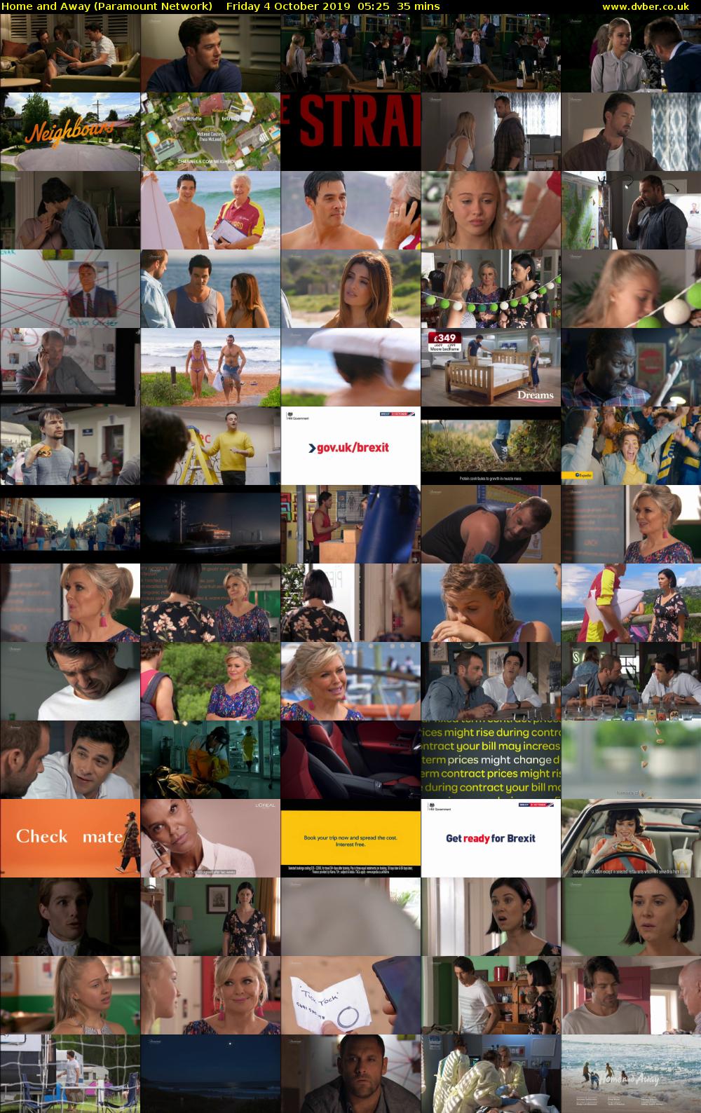 Home and Away (Paramount Network) Friday 4 October 2019 05:25 - 06:00