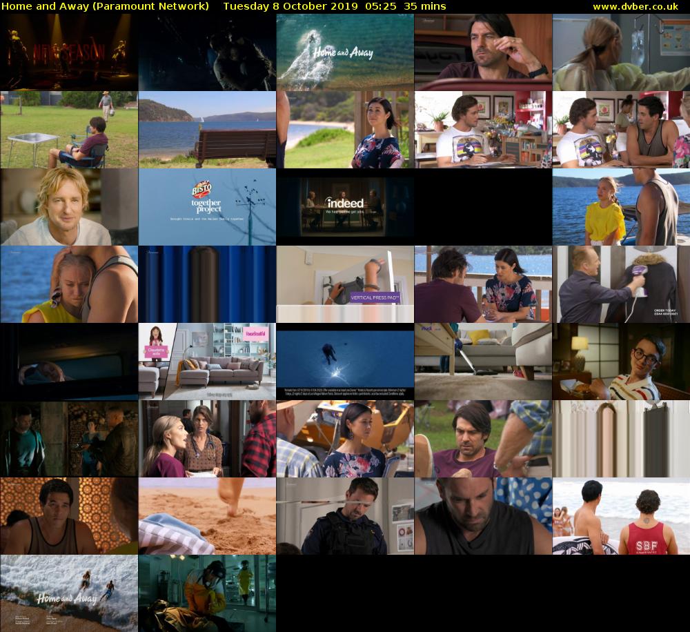 Home and Away (Paramount Network) Tuesday 8 October 2019 05:25 - 06:00