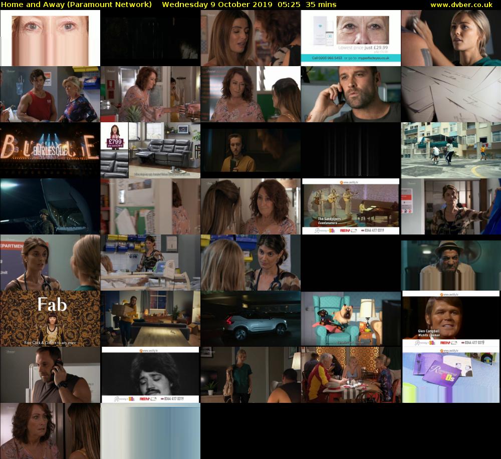 Home and Away (Paramount Network) Wednesday 9 October 2019 05:25 - 06:00