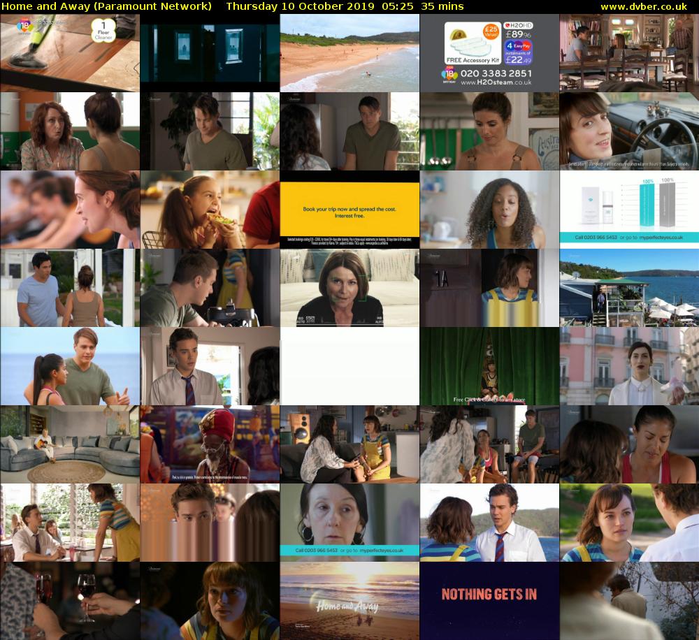 Home and Away (Paramount Network) Thursday 10 October 2019 05:25 - 06:00