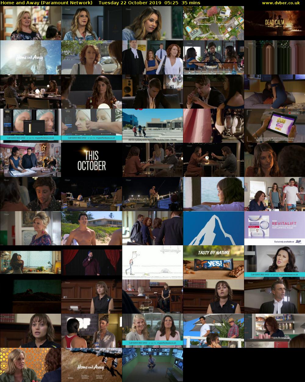 Home and Away (Paramount Network) Tuesday 22 October 2019 05:25 - 06:00