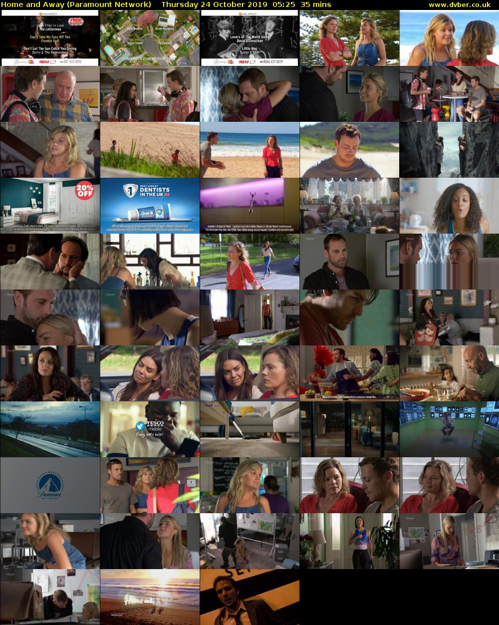 Home and Away (Paramount Network) Thursday 24 October 2019 05:25 - 06:00
