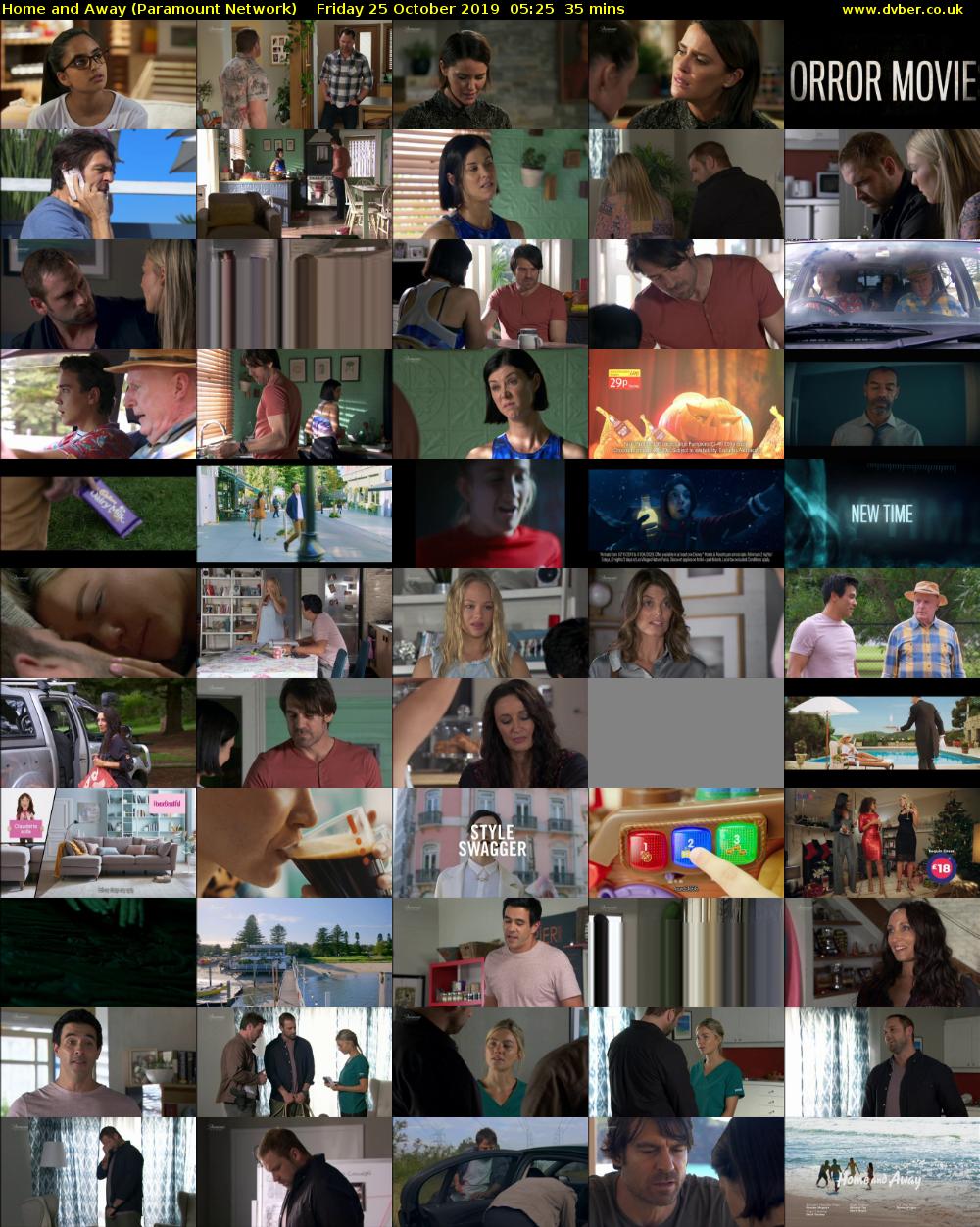 Home and Away (Paramount Network) Friday 25 October 2019 05:25 - 06:00
