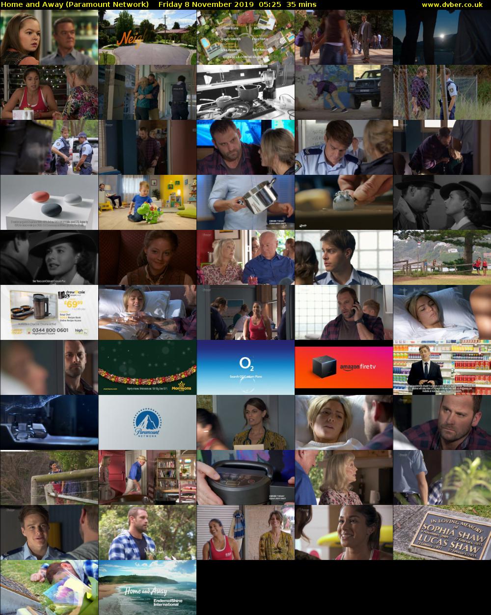 Home and Away (Paramount Network) Friday 8 November 2019 05:25 - 06:00