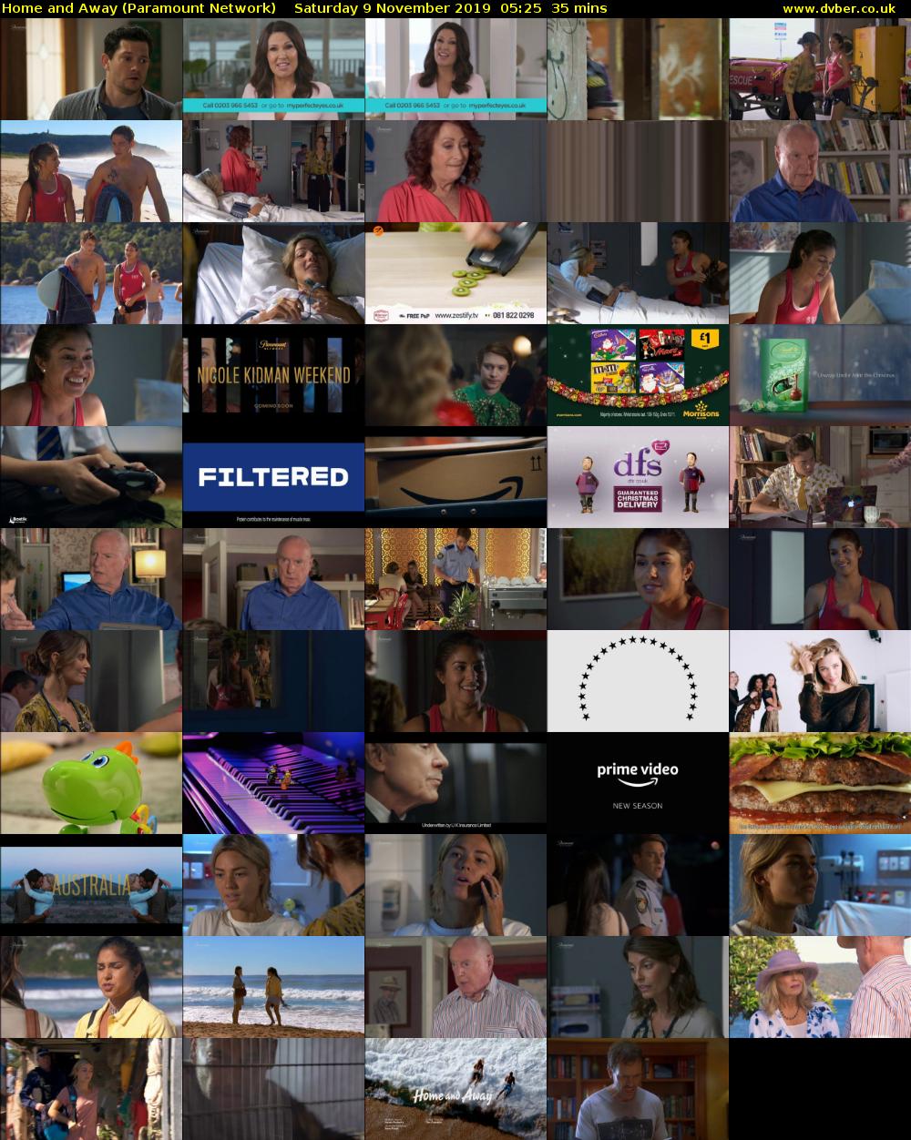 Home and Away (Paramount Network) Saturday 9 November 2019 05:25 - 06:00