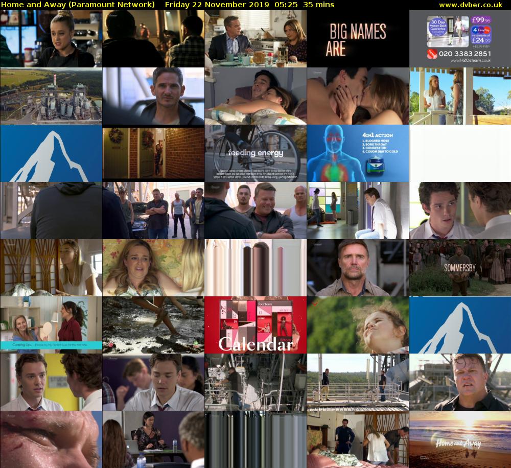 Home and Away (Paramount Network) Friday 22 November 2019 05:25 - 06:00