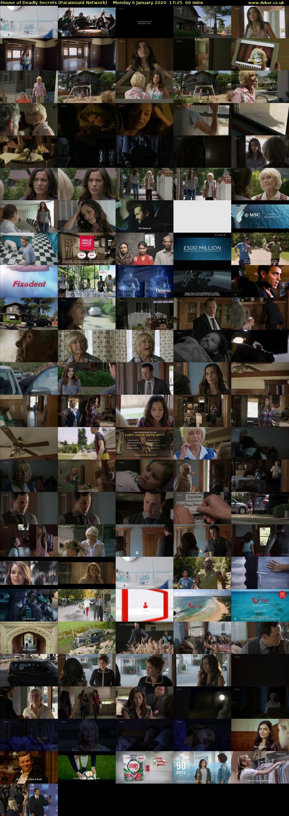 House of Deadly Secrets (Paramount Network) Monday 6 January 2020 17:25 - 18:25