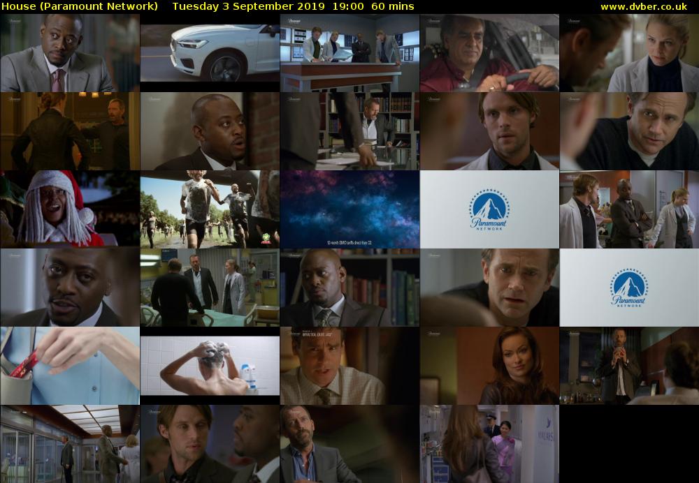 House (Paramount Network) Tuesday 3 September 2019 19:00 - 20:00