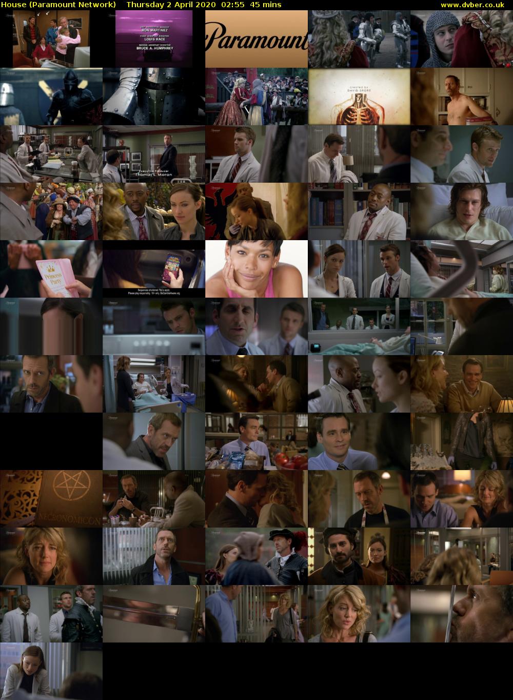 House (Paramount Network) Thursday 2 April 2020 02:55 - 03:40