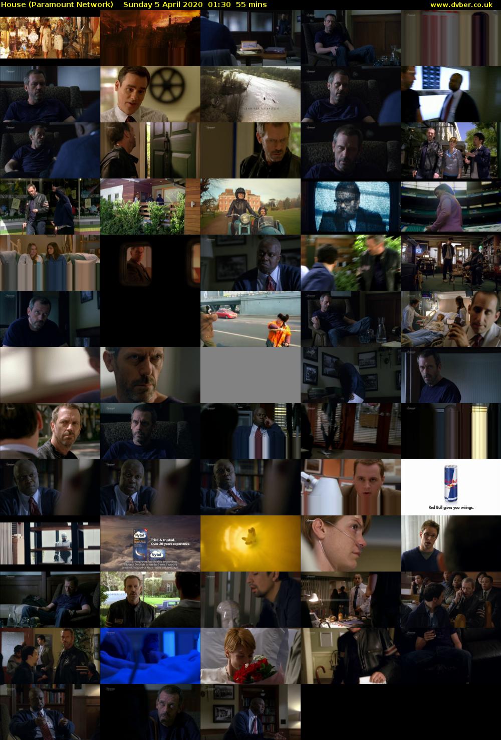 House (Paramount Network) Sunday 5 April 2020 01:30 - 02:25