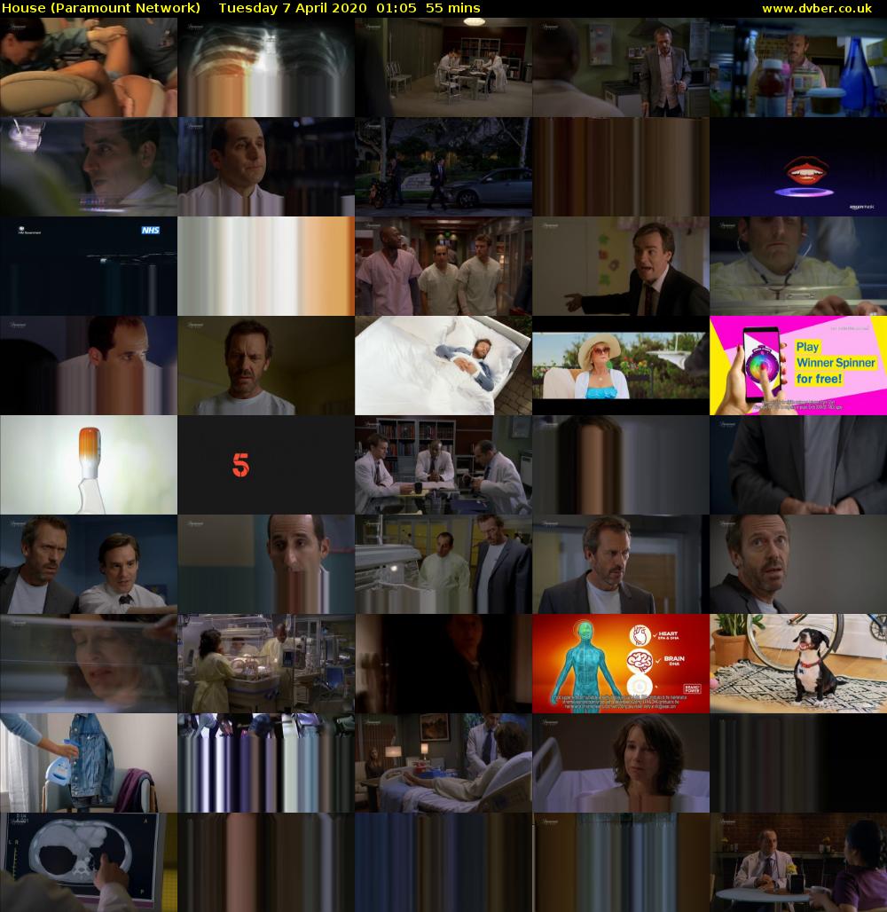 House (Paramount Network) Tuesday 7 April 2020 01:05 - 02:00