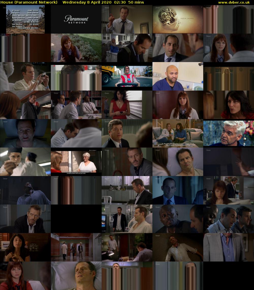 House (Paramount Network) Wednesday 8 April 2020 02:30 - 03:20