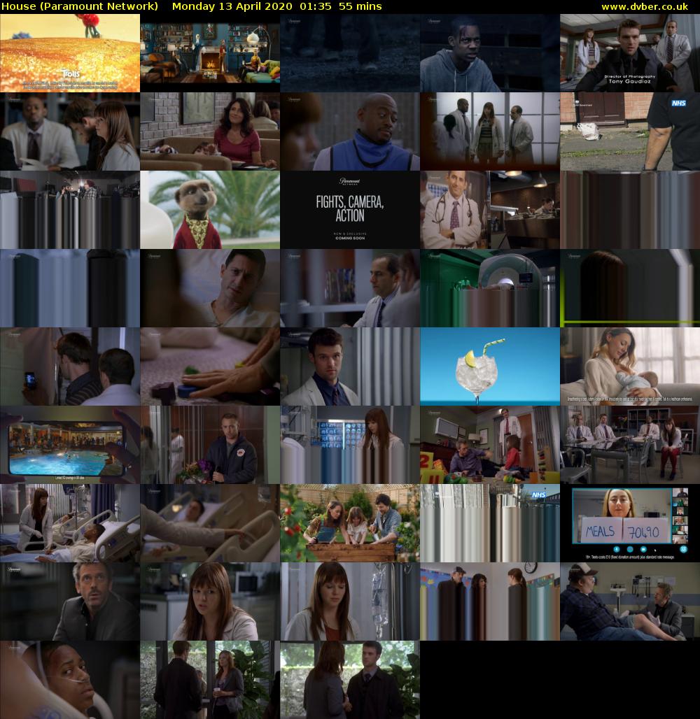 House (Paramount Network) Monday 13 April 2020 01:35 - 02:30