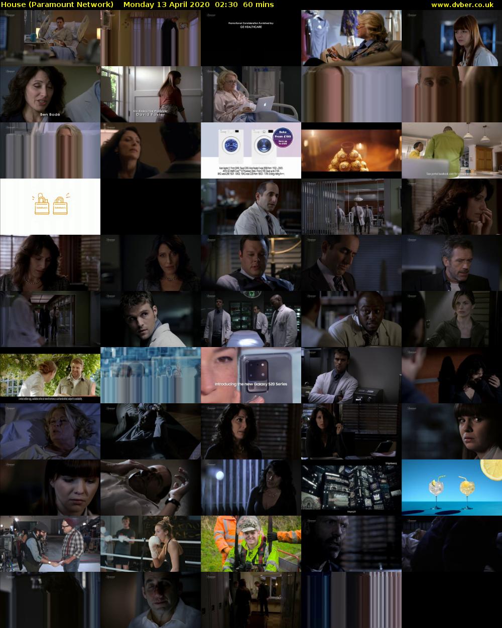 House (Paramount Network) Monday 13 April 2020 02:30 - 03:30
