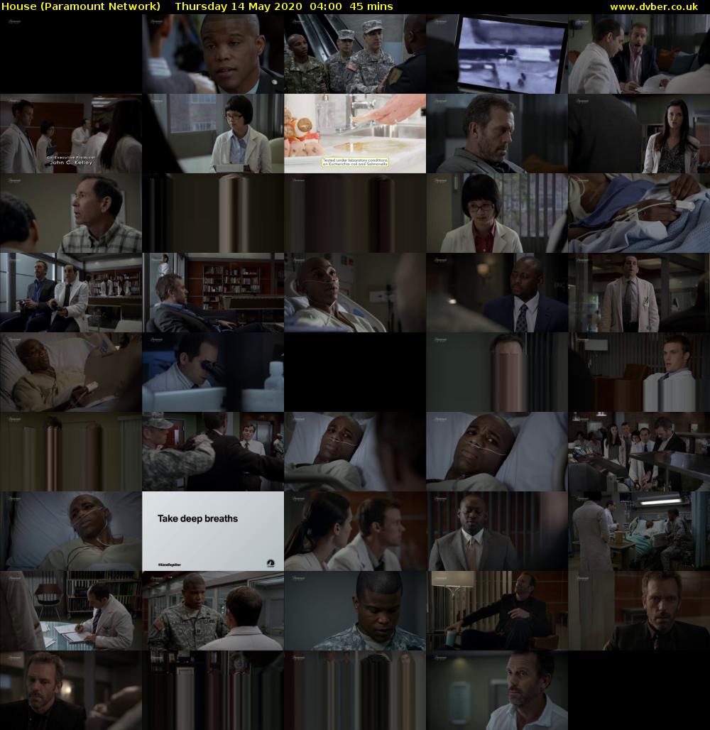 House (Paramount Network) Thursday 14 May 2020 04:00 - 04:45