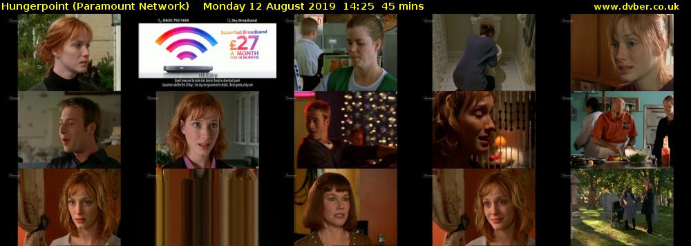 Hungerpoint (Paramount Network) Monday 12 August 2019 14:25 - 15:10