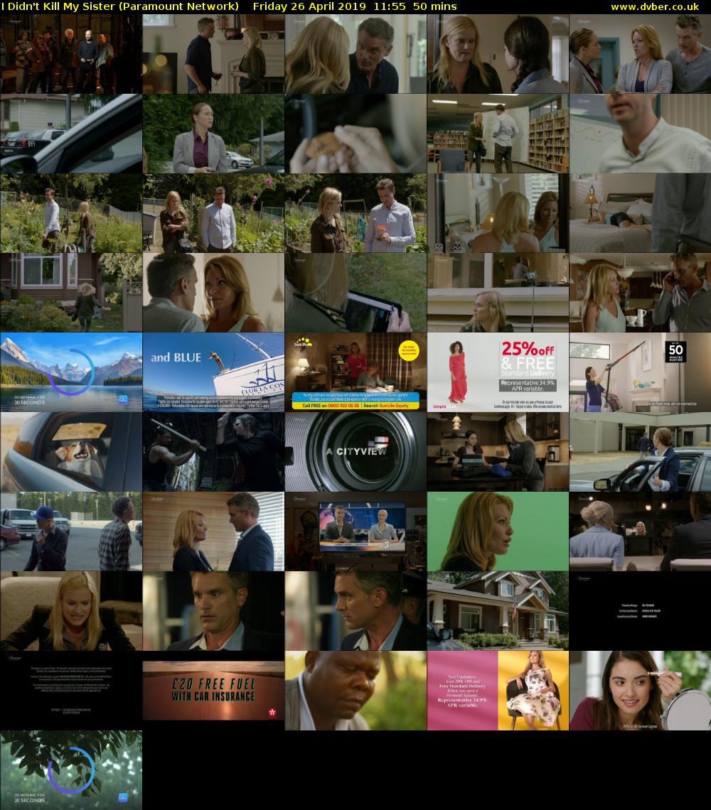 I Didn't Kill My Sister (Paramount Network) Friday 26 April 2019 11:55 - 12:45