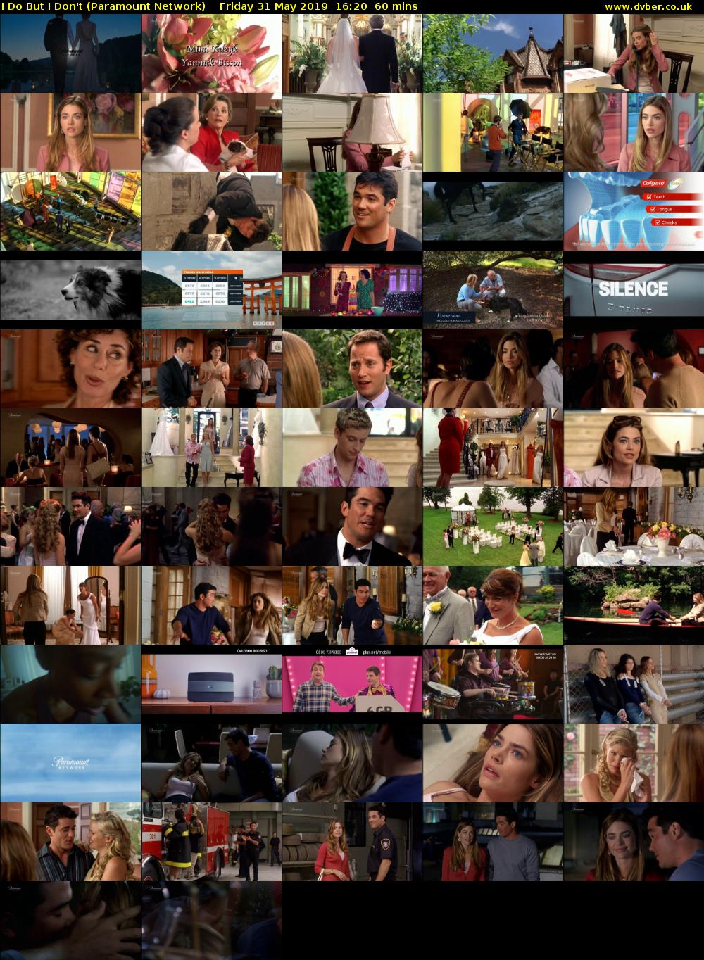 I Do But I Don't (Paramount Network) Friday 31 May 2019 16:20 - 17:20