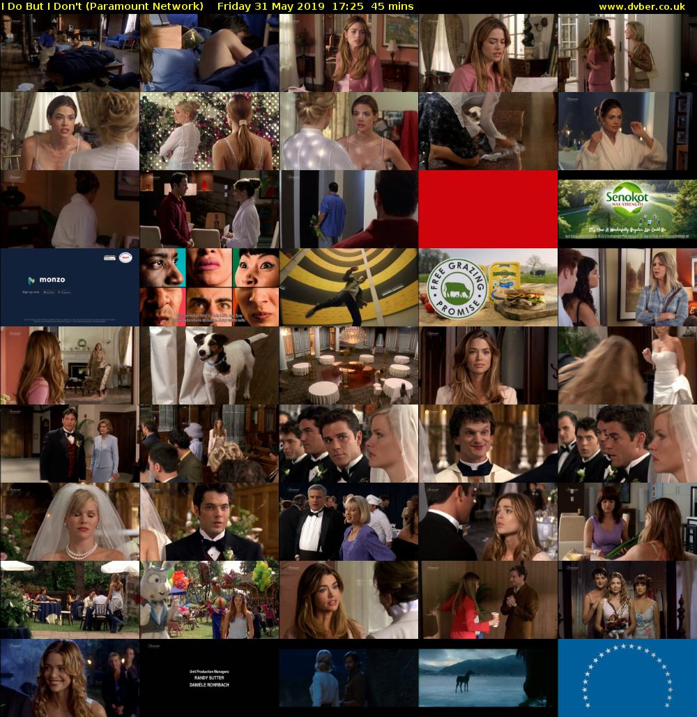 I Do But I Don't (Paramount Network) Friday 31 May 2019 17:25 - 18:10