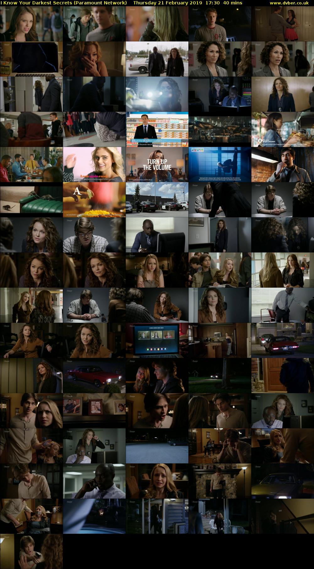 I Know Your Darkest Secrets (Paramount Network) Thursday 21 February 2019 17:30 - 18:10