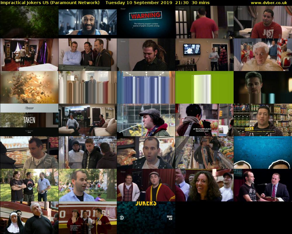 Impractical Jokers US (Paramount Network) Tuesday 10 September 2019 21:30 - 22:00