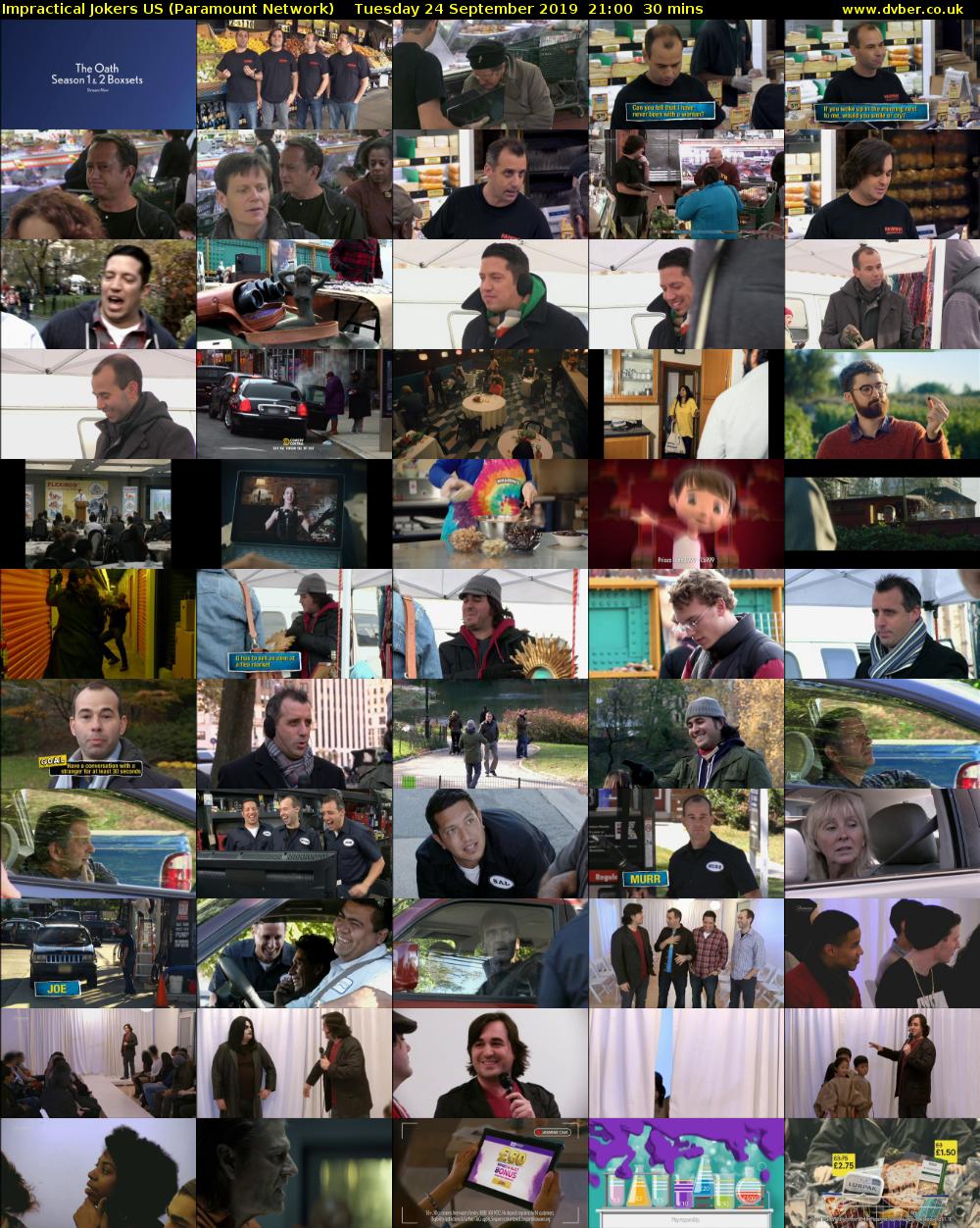 Impractical Jokers US (Paramount Network) Tuesday 24 September 2019 21:00 - 21:30