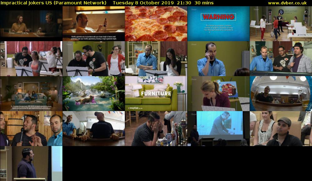 Impractical Jokers US (Paramount Network) Tuesday 8 October 2019 21:30 - 22:00