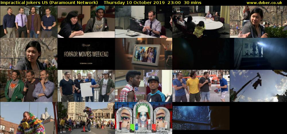 Impractical Jokers US (Paramount Network) Thursday 10 October 2019 23:00 - 23:30