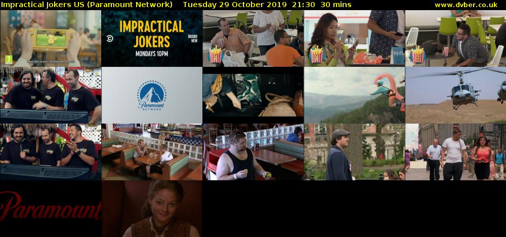 Impractical Jokers US (Paramount Network) Tuesday 29 October 2019 21:30 - 22:00