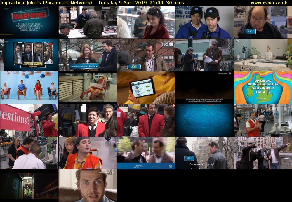 Impractical Jokers (Paramount Network) Tuesday 9 April 2019 21:00 - 21:30