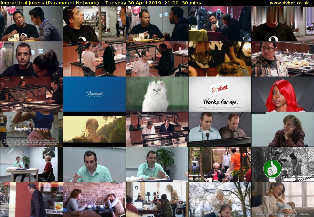 Impractical Jokers (Paramount Network) Tuesday 30 April 2019 21:00 - 21:30