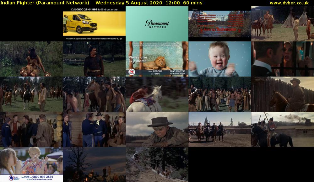 Indian Fighter (Paramount Network) Wednesday 5 August 2020 12:00 - 13:00