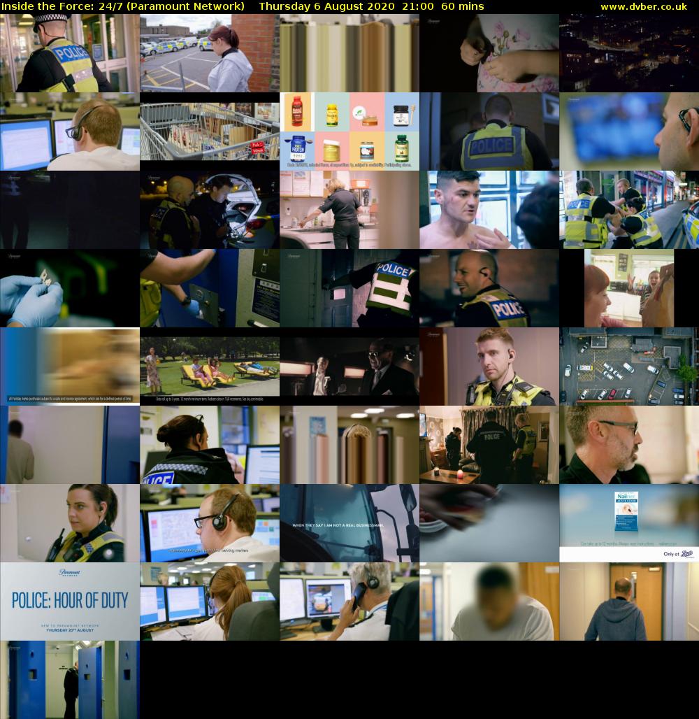 Inside the Force: 24/7 (Paramount Network) Thursday 6 August 2020 21:00 - 22:00