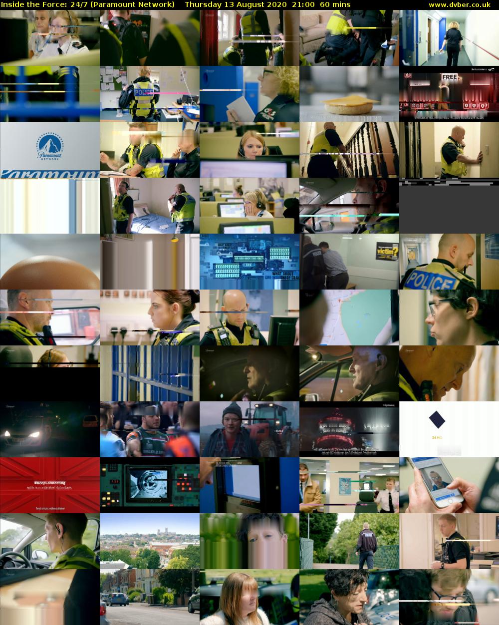 Inside the Force: 24/7 (Paramount Network) Thursday 13 August 2020 21:00 - 22:00