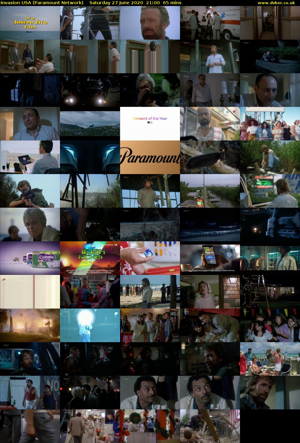 Invasion USA (Paramount Network) Saturday 27 June 2020 21:00 - 22:05