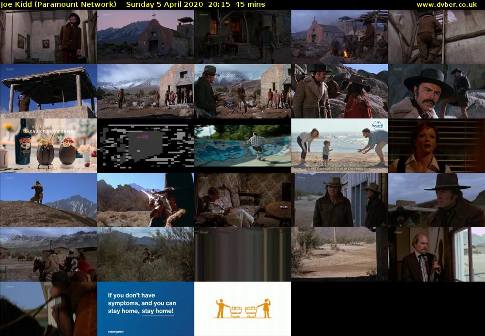 Joe Kidd (Paramount Network) Sunday 5 April 2020 20:15 - 21:00