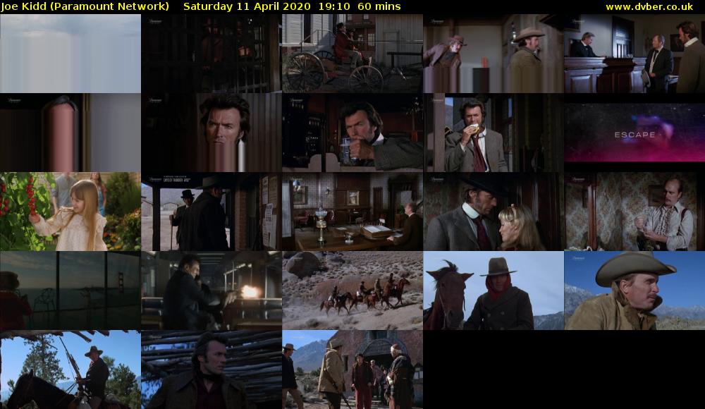 Joe Kidd (Paramount Network) Saturday 11 April 2020 19:10 - 20:10
