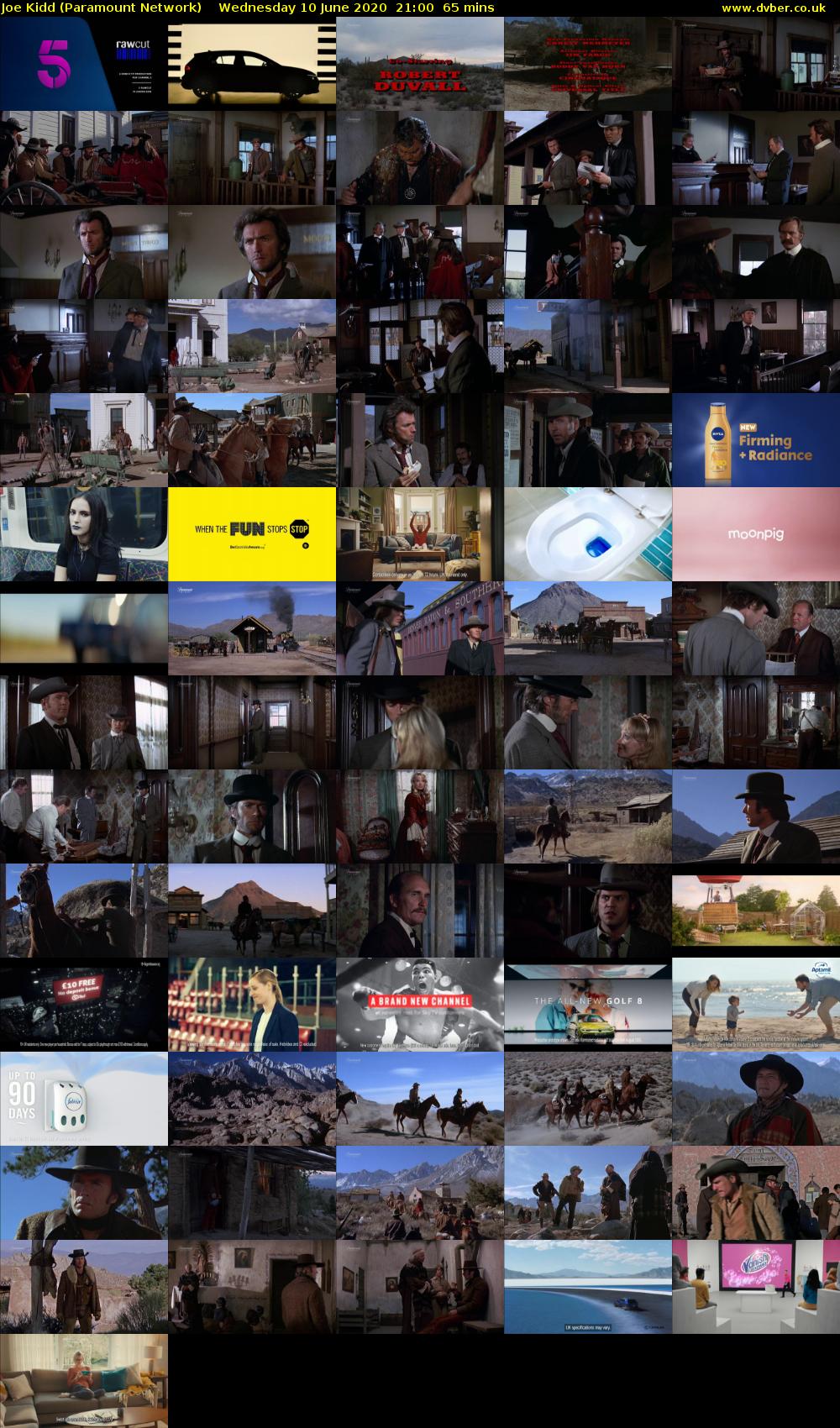Joe Kidd (Paramount Network) Wednesday 10 June 2020 21:00 - 22:05