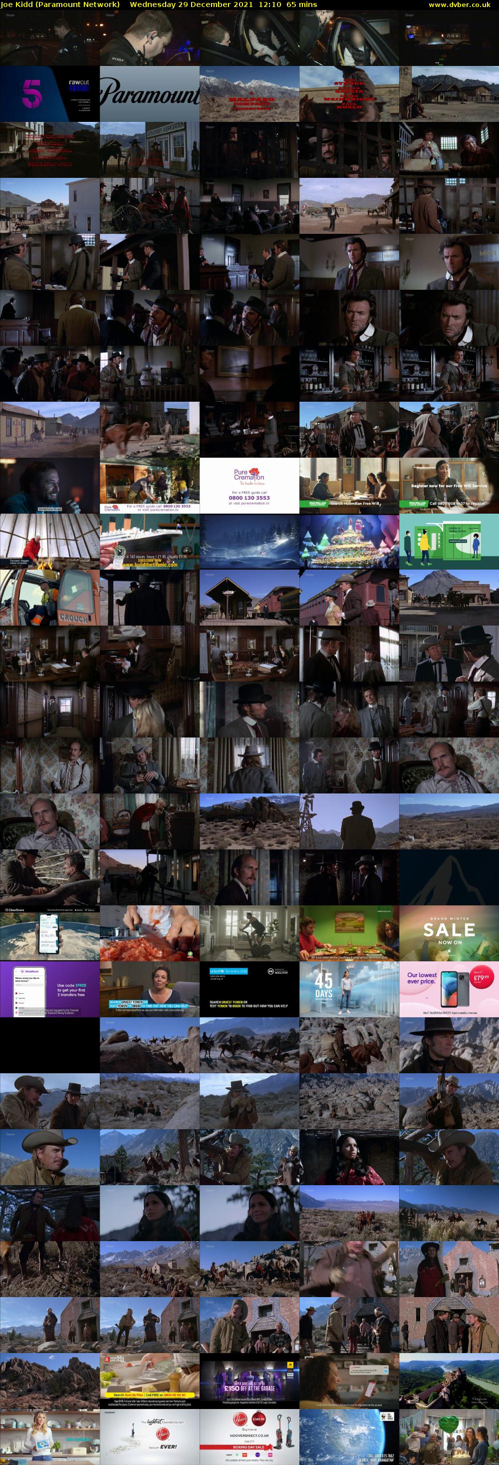 Joe Kidd (Paramount Network) Wednesday 29 December 2021 12:10 - 13:15
