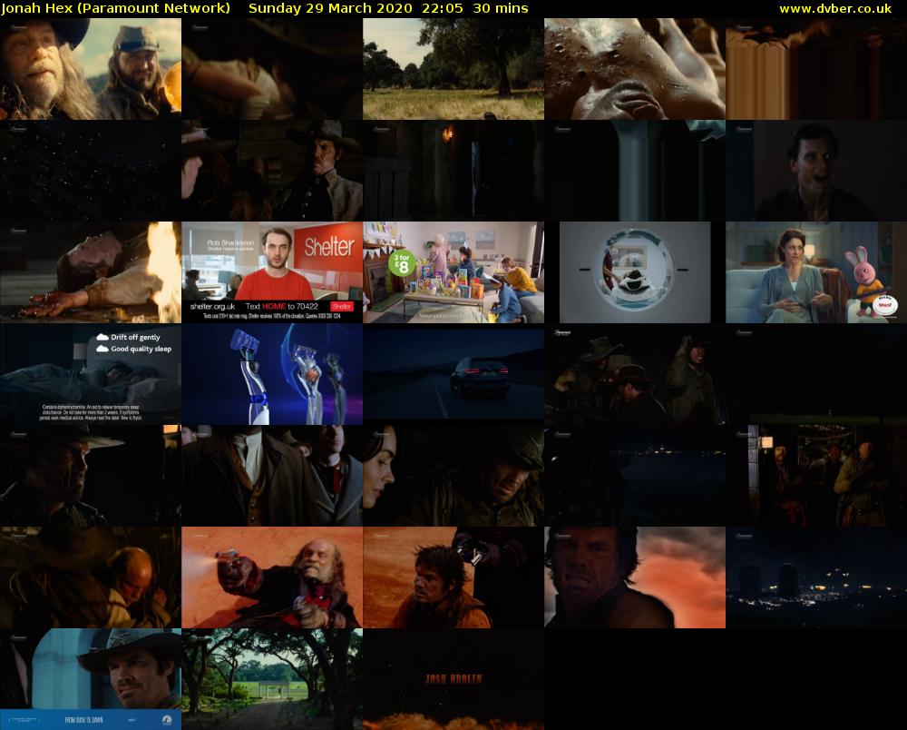 Jonah Hex (Paramount Network) Sunday 29 March 2020 22:05 - 22:35