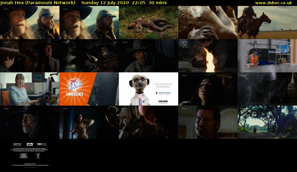 Jonah Hex (Paramount Network) Sunday 12 July 2020 22:05 - 22:35