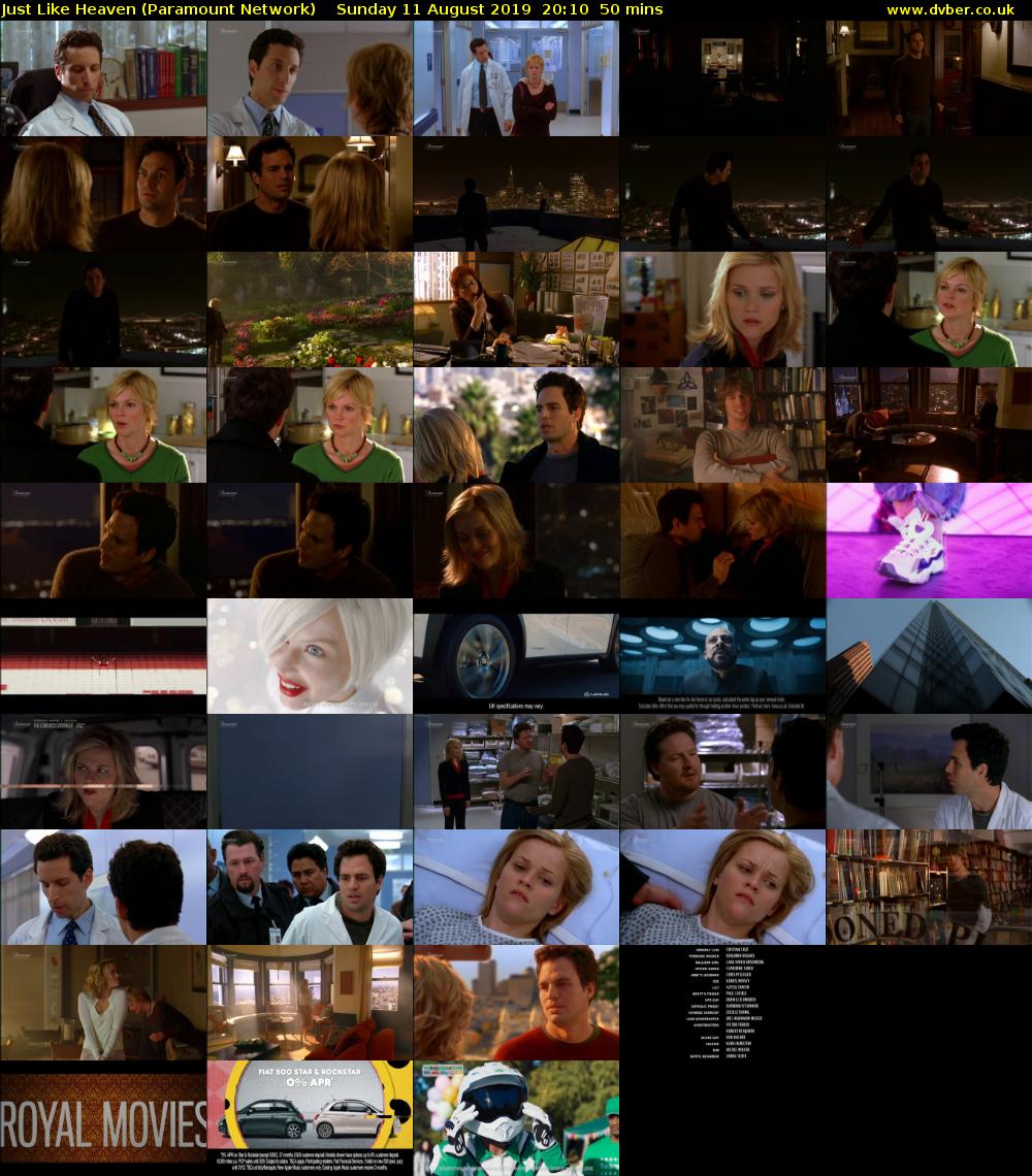 Just Like Heaven (Paramount Network) Sunday 11 August 2019 20:10 - 21:00