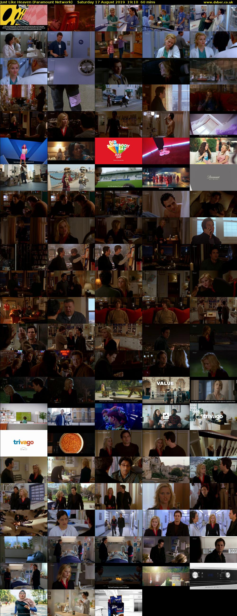 Just Like Heaven (Paramount Network) Saturday 17 August 2019 19:10 - 20:10