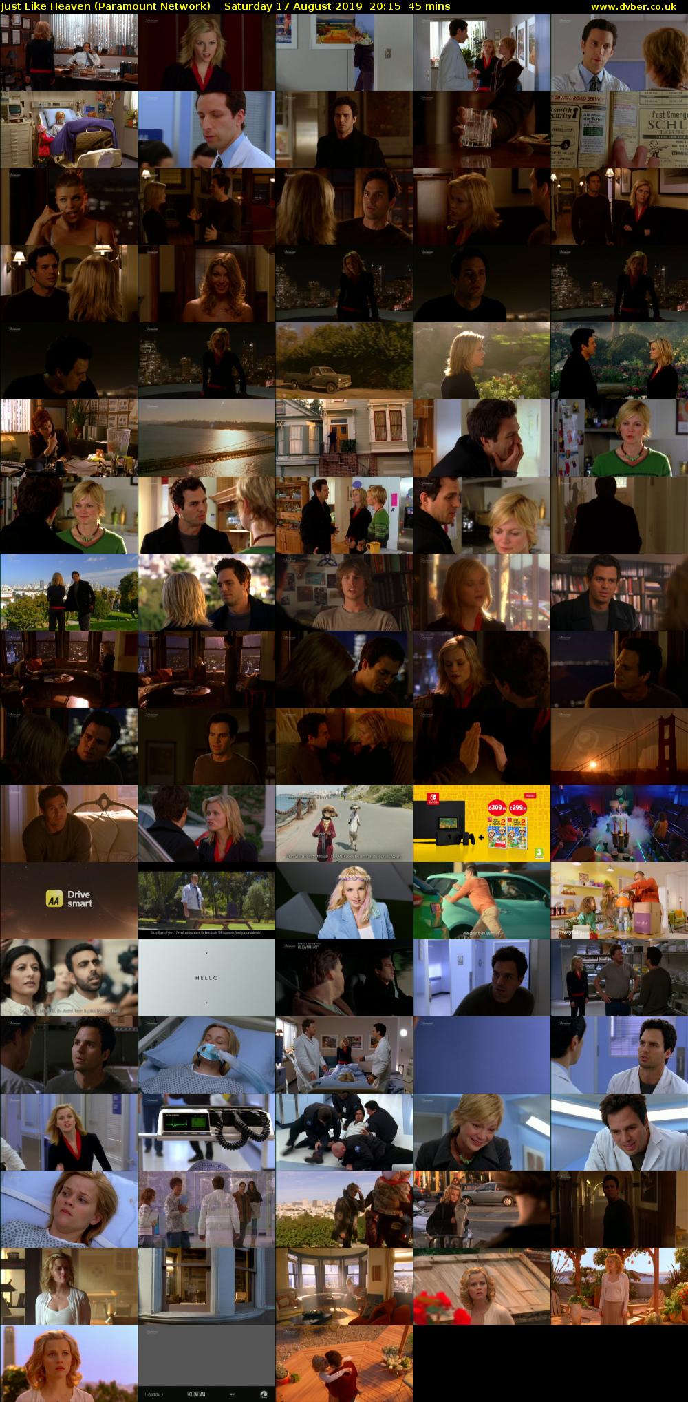 Just Like Heaven (Paramount Network) Saturday 17 August 2019 20:15 - 21:00