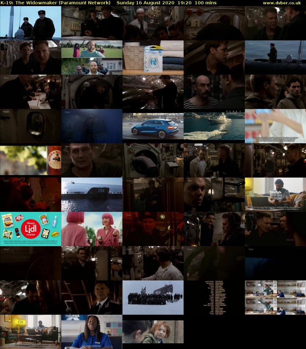 K-19: The Widowmaker (Paramount Network) Sunday 16 August 2020 19:20 - 21:00