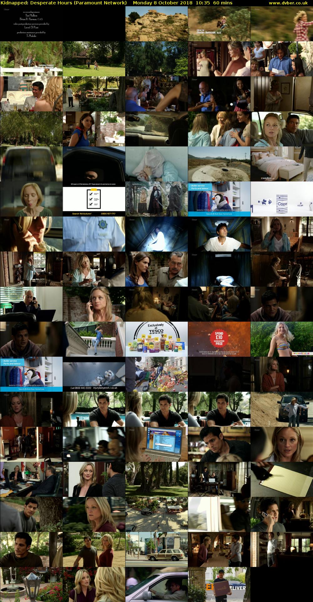 Kidnapped: Desperate Hours (Paramount Network) Monday 8 October 2018 10:35 - 11:35