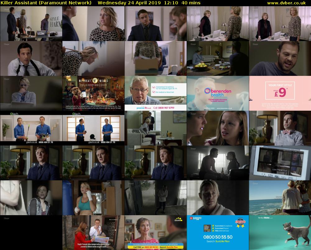 Killer Assistant (Paramount Network) Wednesday 24 April 2019 12:10 - 12:50