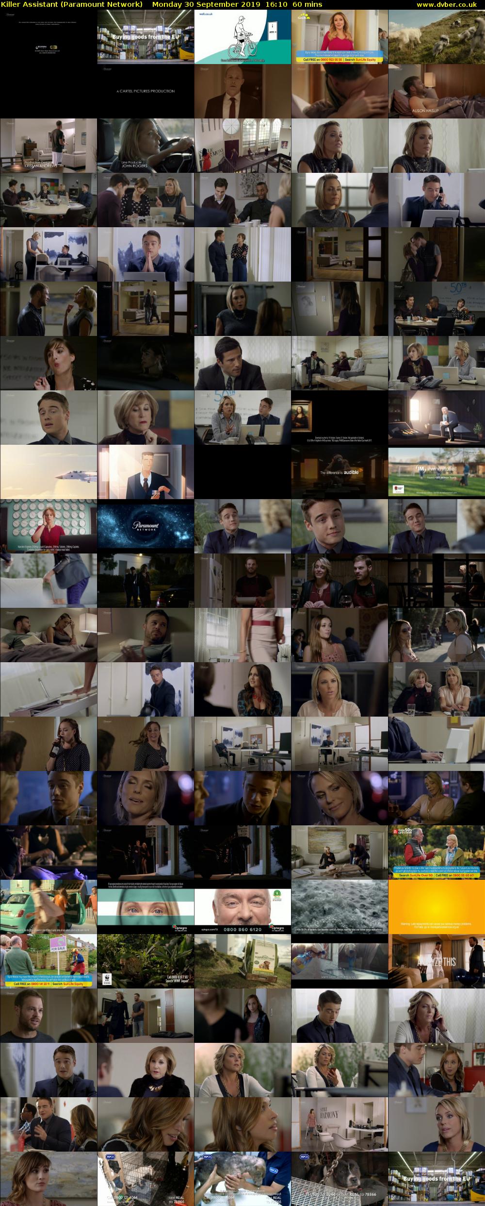 Killer Assistant (Paramount Network) Monday 30 September 2019 16:10 - 17:10